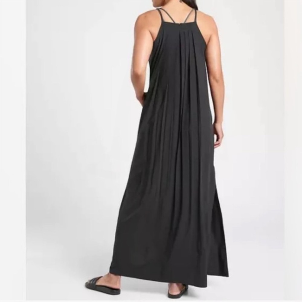 Athleta Hayes Pleated Maxi Dress size small